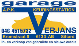 Het vertrouwde logo van Garage Verjans
